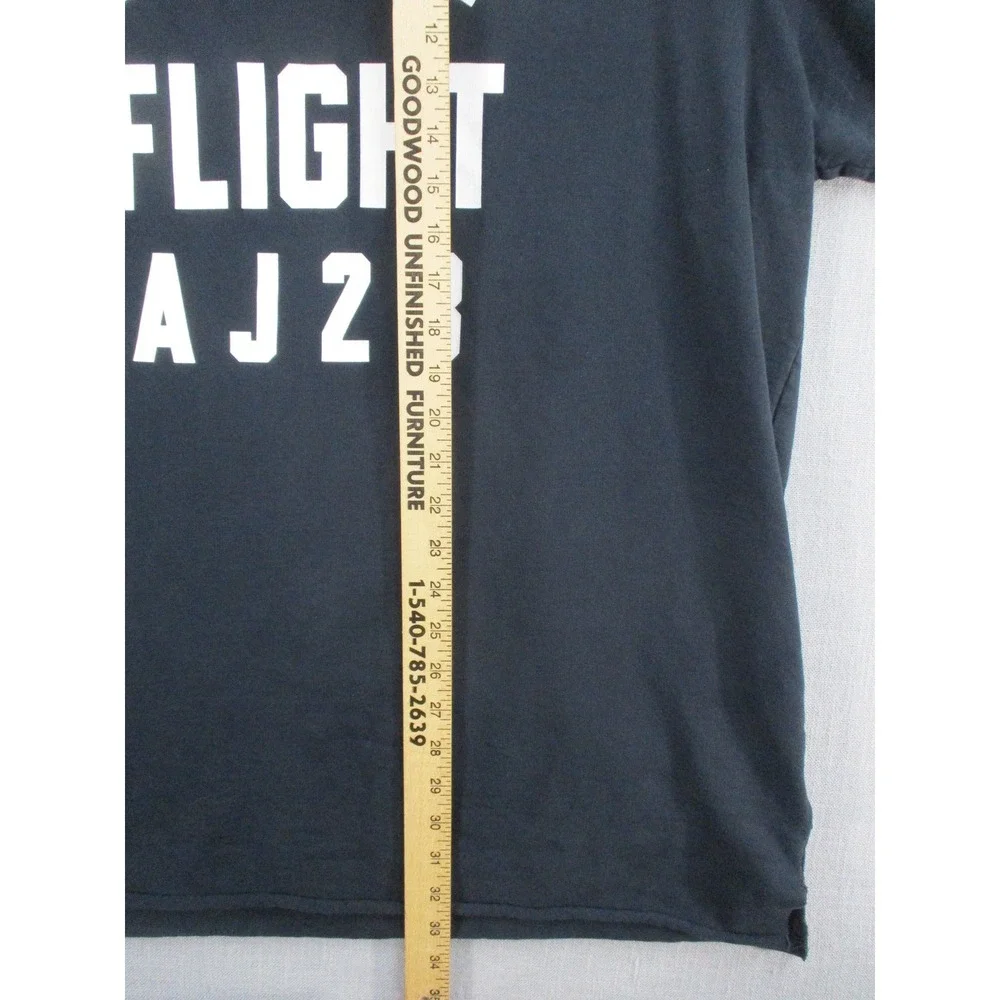 Jordan City of Flight AJ23 Short Sleeve Hoodie Black Mens XXL